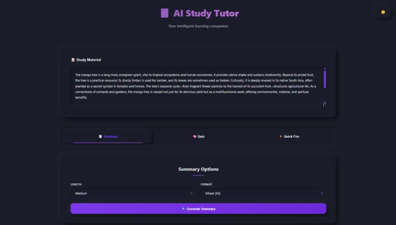 AI STUDY TUTOR – screenshot 1