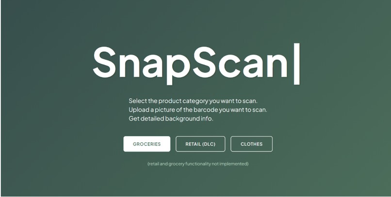 SnapScan – screenshot 1