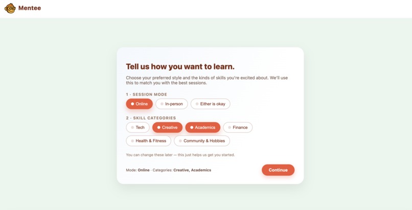 Mentee® - Micro-mentorship for Creatives – screenshot 2