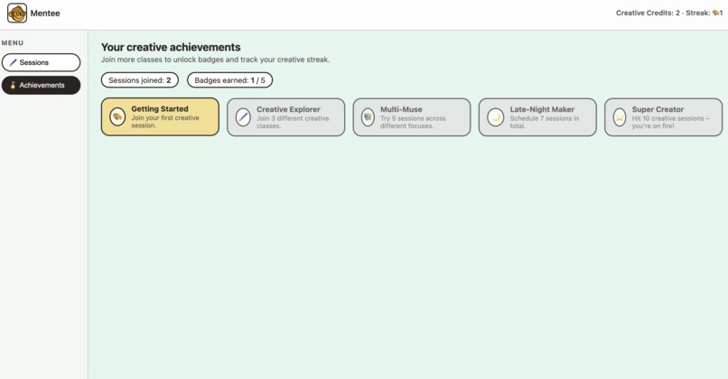 Mentee® - Micro-mentorship for Creatives – screenshot 4