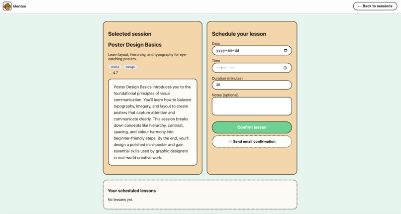 Mentee® - Micro-mentorship for Creatives – screenshot 5