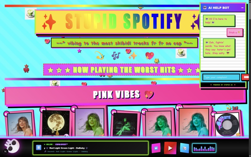 Stupid Spotify – screenshot 1