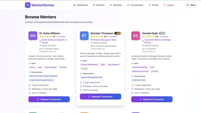 MentorMentee – screenshot 2