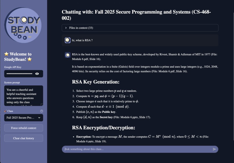 StudyBean – screenshot 3