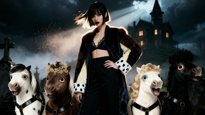 Jenna Ortega: Dark Fairy Tale AI Music Video – screenshot 4