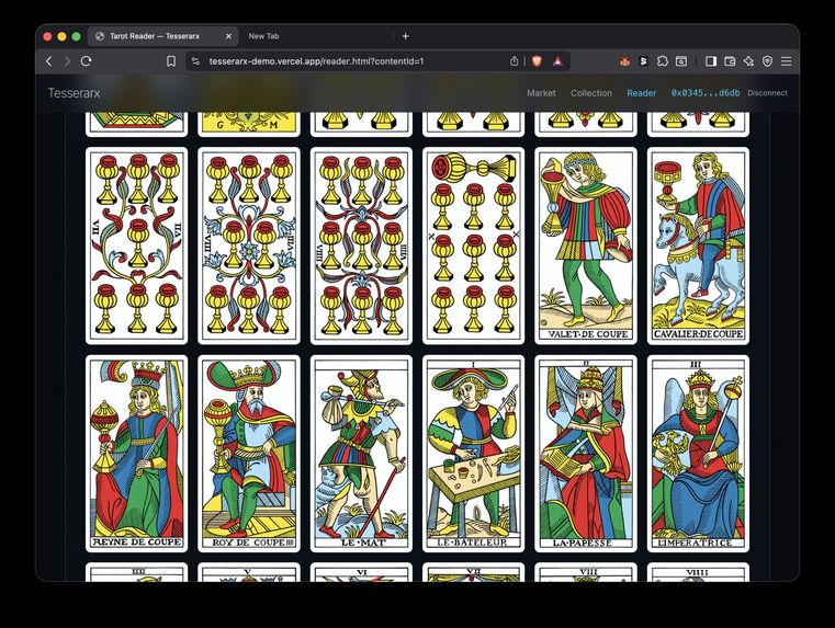 Tesserarx — content pass DRM (prev: Tarot Bridge) – screenshot 5