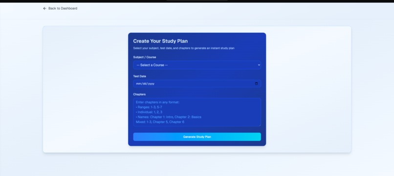 Study Plan Generator – screenshot 2