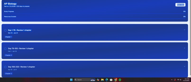 Study Plan Generator – screenshot 4