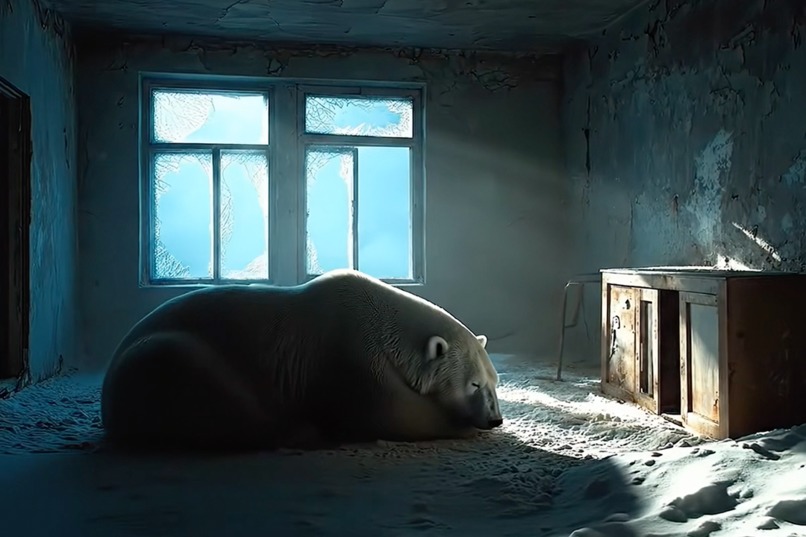 Polar Bears Inhabit Abandoned Arctic Research Station  – screenshot 2
