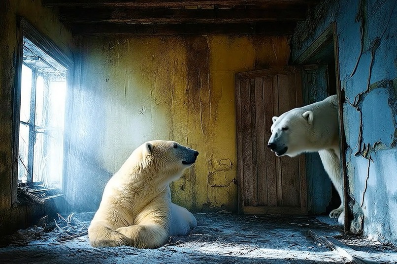 Polar Bears Inhabit Abandoned Arctic Research Station  – screenshot 9