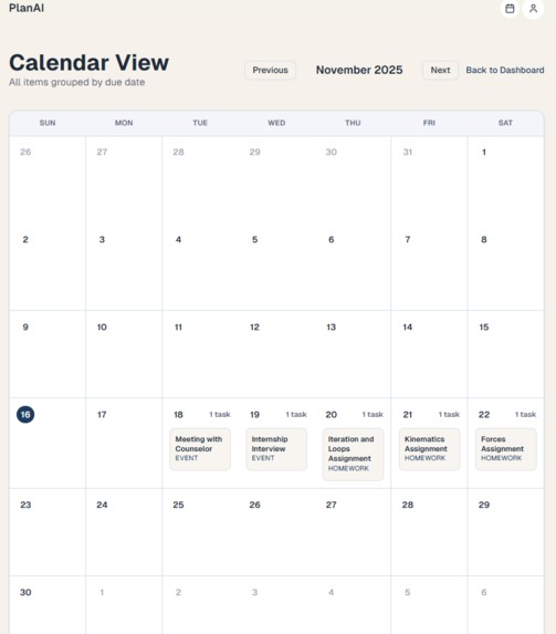 PlanAI – screenshot 2