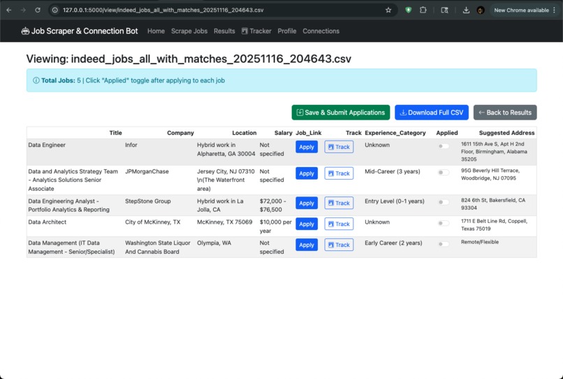 CareerScrape – screenshot 4