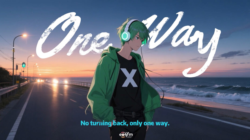 One Way — AI Anime-Style Mandopop Music Video – screenshot 1