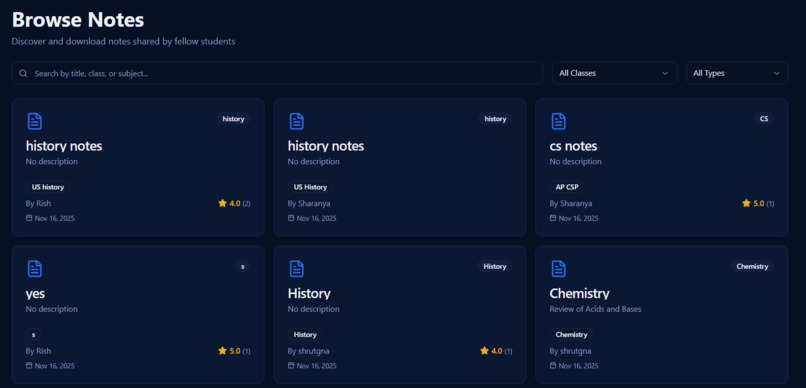 StudyShare – screenshot 1