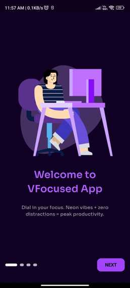 V Focused - AI powered productivity and timer App – screenshot 1
