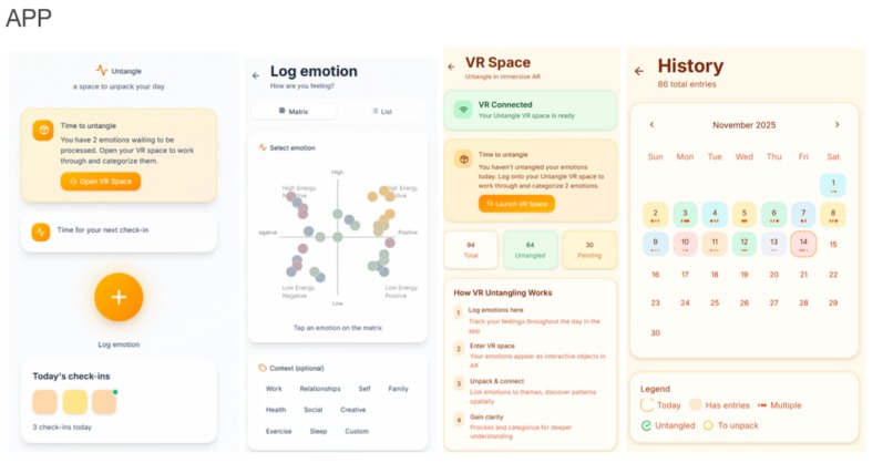 Untangle: a soft space to unpack your day – screenshot 2