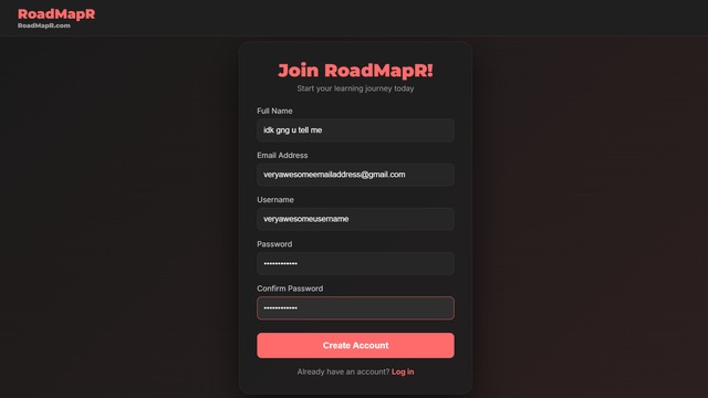 RoadmapR – screenshot 4