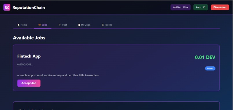 ReputationChain – screenshot 4