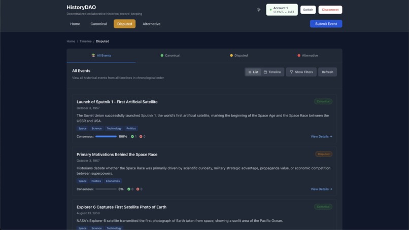 HistoryDAO – screenshot 3