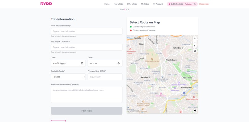 Rydr – screenshot 6