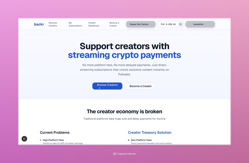 Backr – screenshot 2