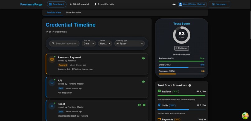FreelanceForge – screenshot 1