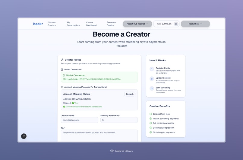 Backr – screenshot 4