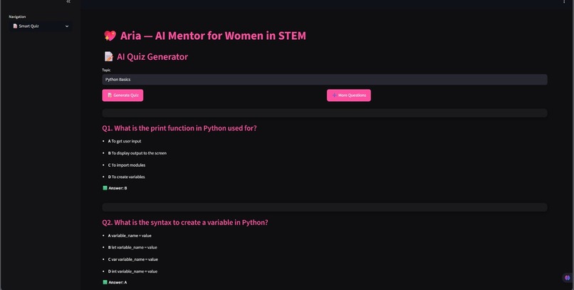 ARIA: Your Personal AI Learning Mentor – screenshot 3