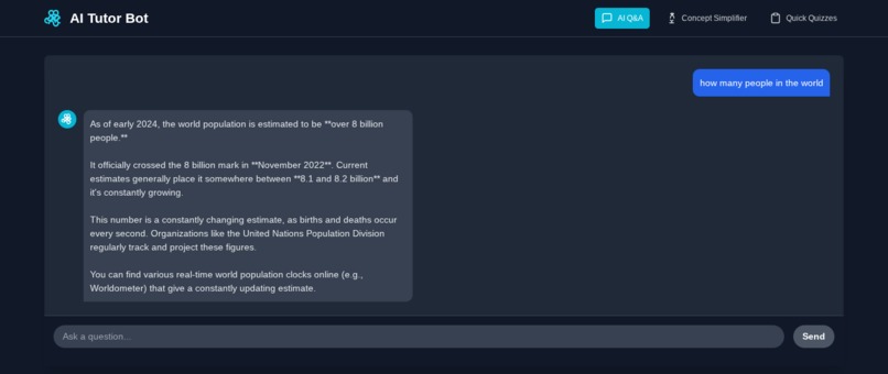 AI Tutor Bot – screenshot 1