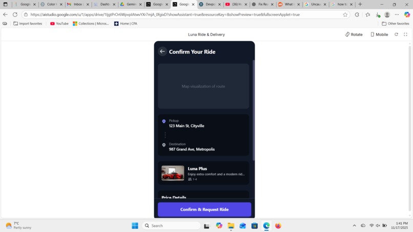 Luna Ridesharing & Food Delivery – screenshot 2