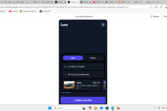 Luna Ridesharing & Food Delivery