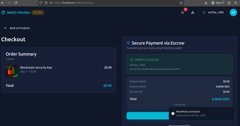 Descrow – screenshot 1