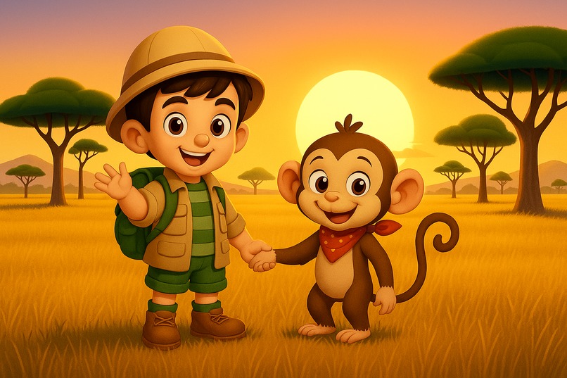 Kid Ventura. Our Adventure to Africa — Savannah – screenshot 1