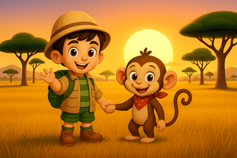 Kid Ventura. Our Adventure to Africa — Savannah