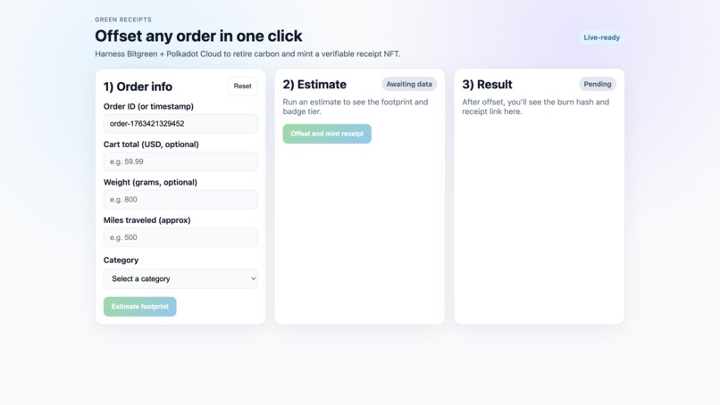 Green Receipts – screenshot 1