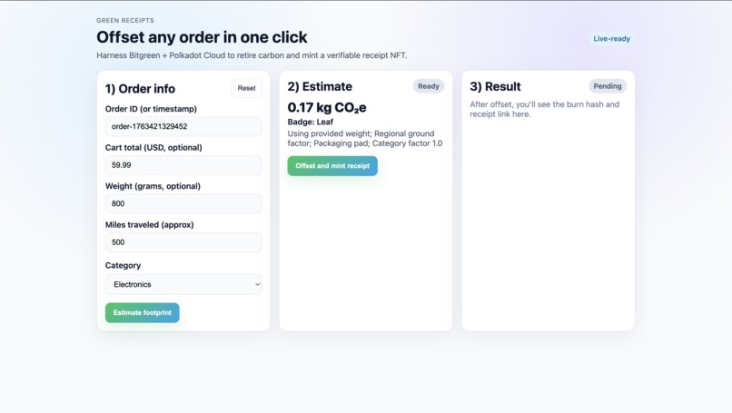 Green Receipts – screenshot 2