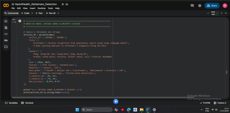 Hack4Health_Alzheimers_Detection – screenshot 2