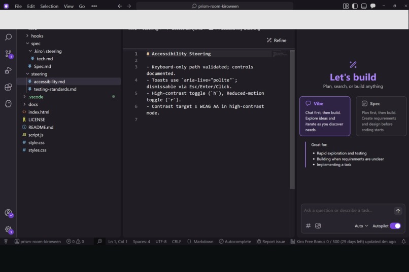 The Prism Room — Kiroween Kernel (v1.3.9) – screenshot 13
