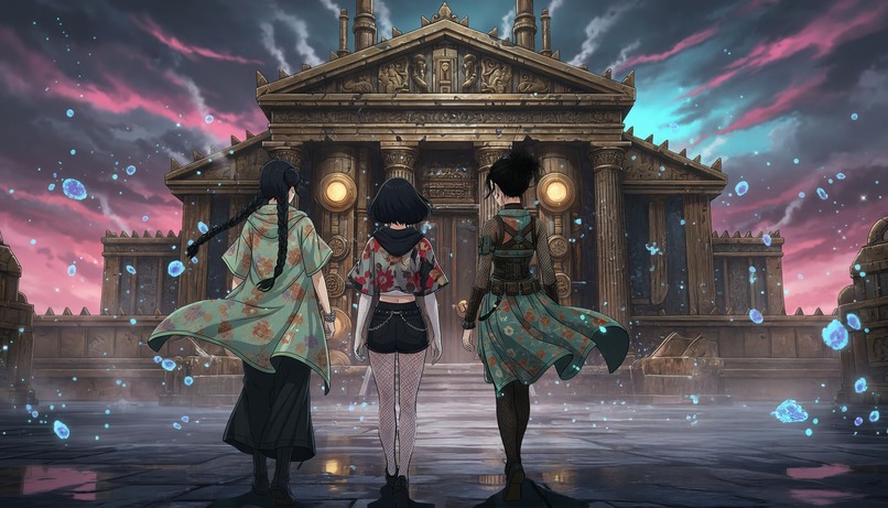 Nana Korobi Ya Oki - Joshi Riot Ai Anime Music Video – screenshot 9