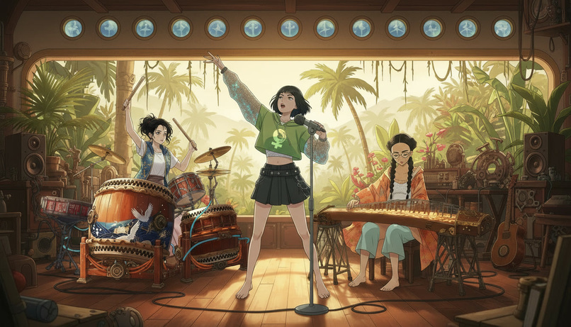 Nana Korobi Ya Oki - Joshi Riot Ai Anime Music Video – screenshot 10