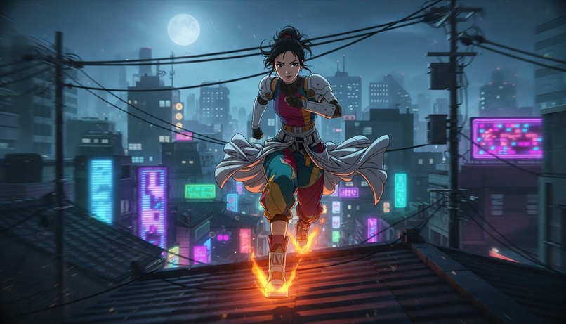 Nana Korobi Ya Oki - Joshi Riot Ai Anime Music Video – screenshot 13