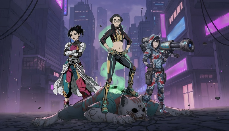 Nana Korobi Ya Oki - Joshi Riot Ai Anime Music Video – screenshot 14