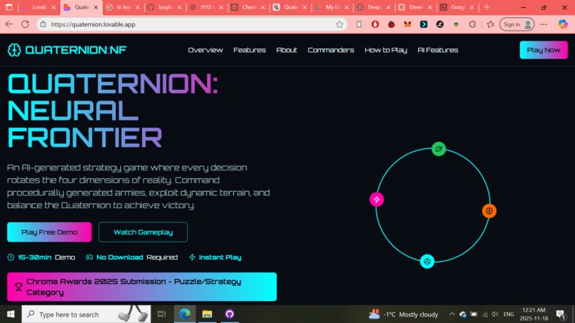Quaternion Strategy Game – screenshot 1