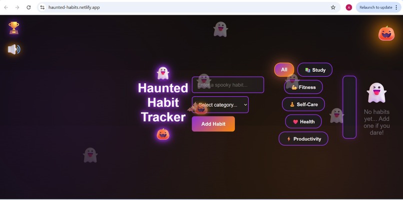 Haunted Habit Tracker – screenshot 1