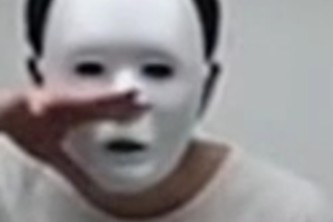 Opossum in a Field of Roses