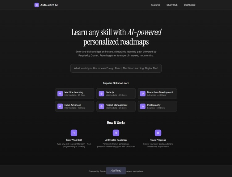 AutoLearn AI  – screenshot 1