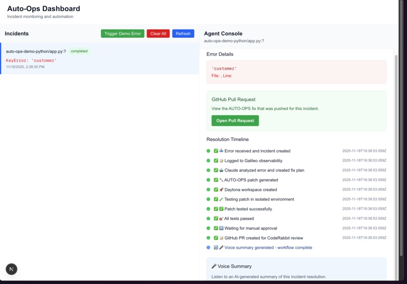 AUTO-OPS: AI DevOps Agent – screenshot 2