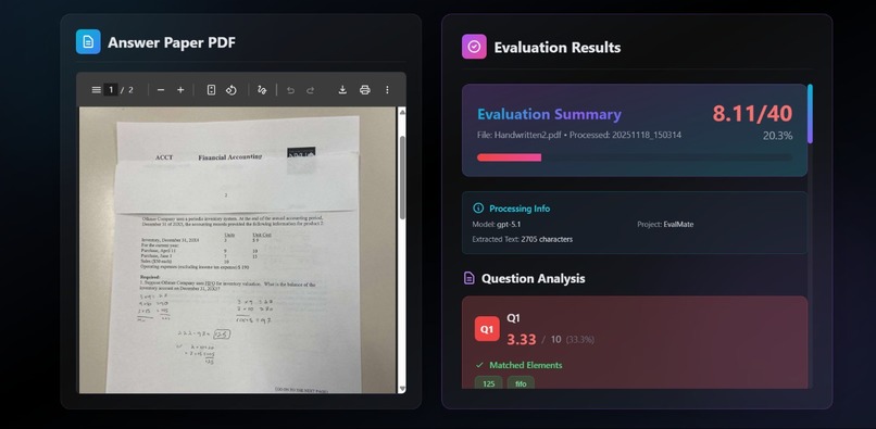 CheckMe-AI reads and checks handwritten answer papers – screenshot 1