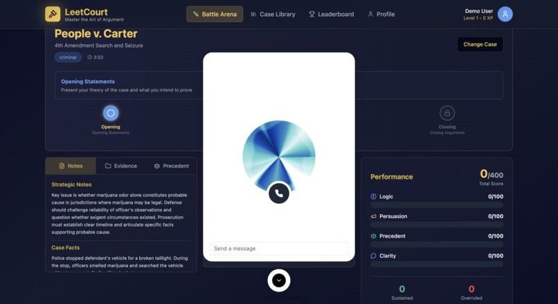 LeetCourt – screenshot 2