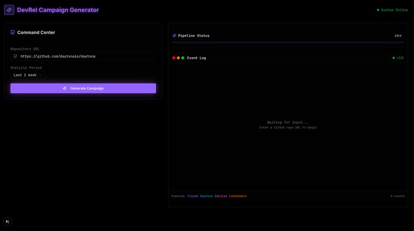 DevRel Agent (Campaign Generator) – screenshot 1